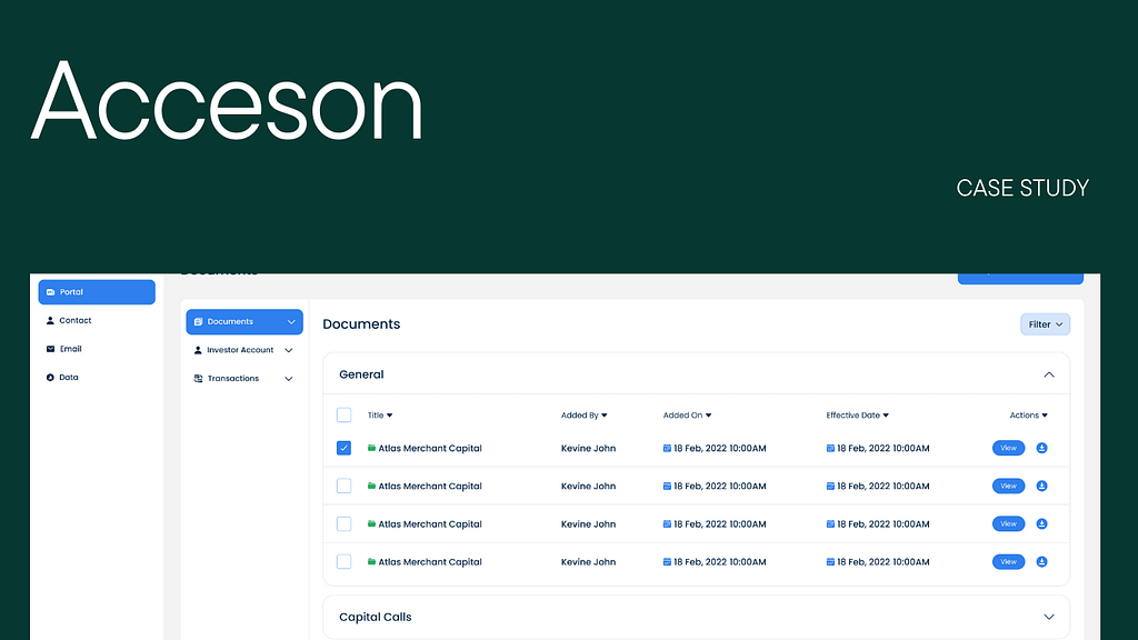 MVP Services, Case Studies, Acceson, saas development, support,